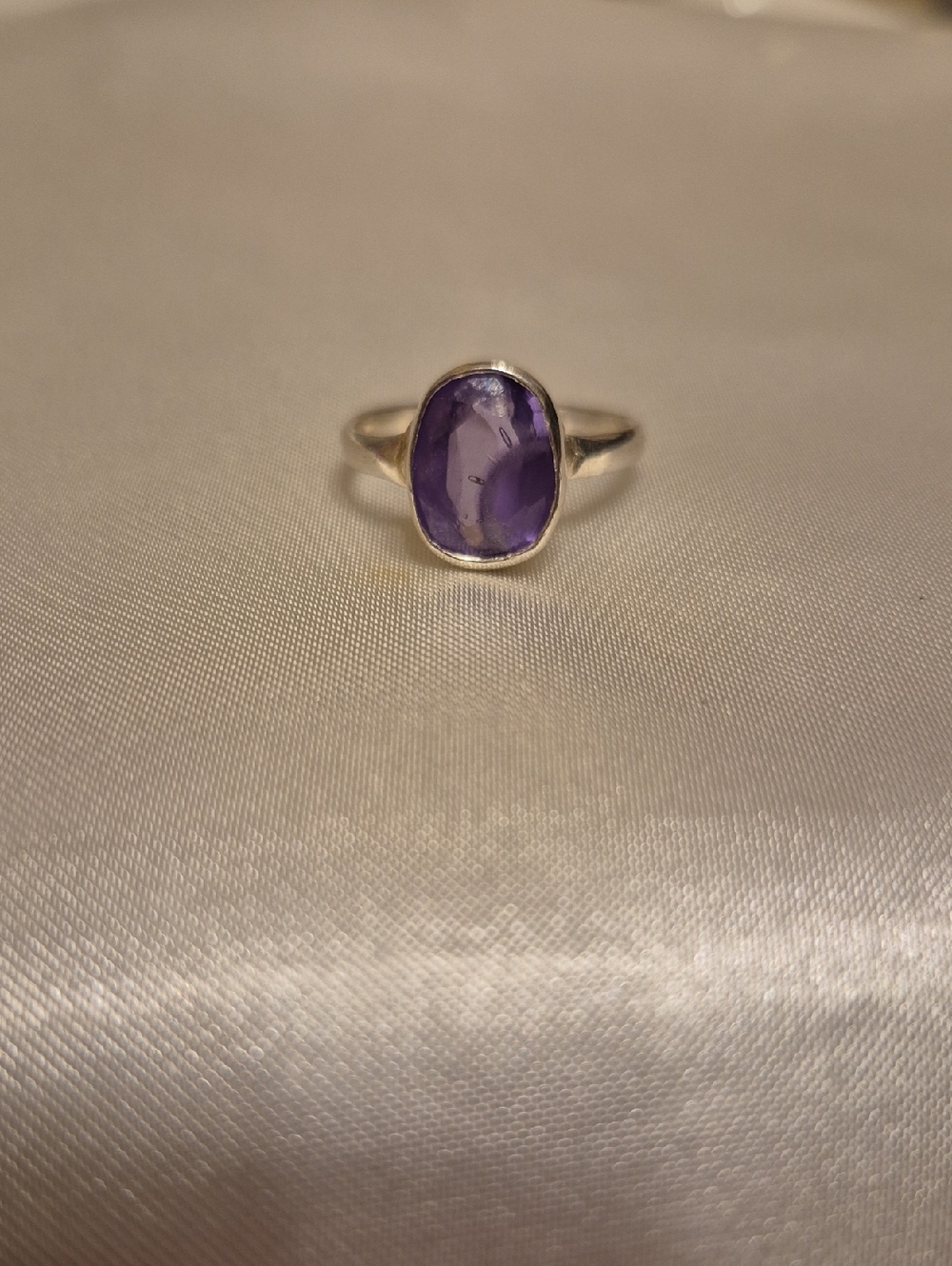 Handmade Sterling Silver Alexanderite Ring